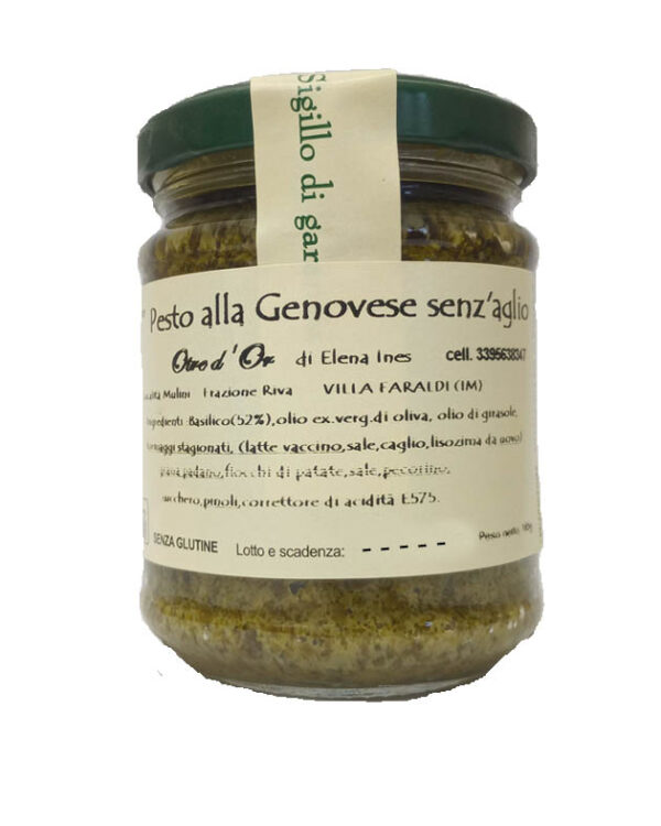 pesto alla genovese senza aglio