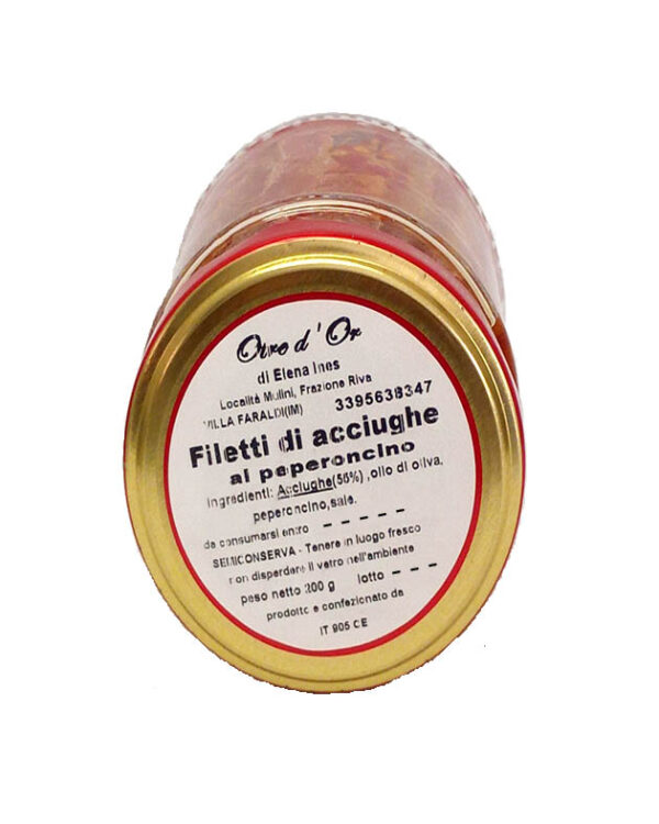 Filetti di acciuga in olio d'oliva al peperoncino - immagine 2
