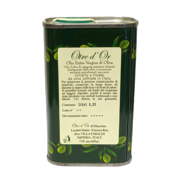 Huile d'olive extra vierge 0,25lt peut - Image 2