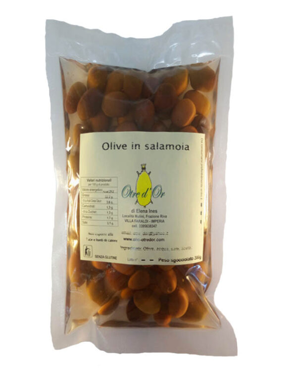 Olive in salamoia busta da 200 gr
