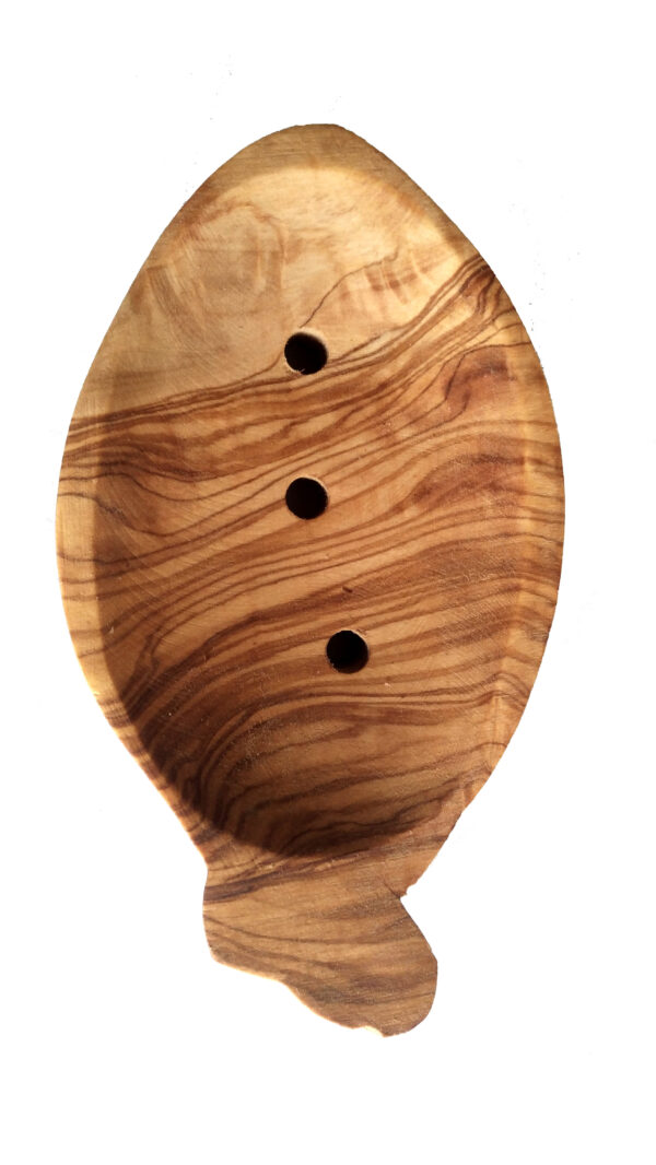 Porta sapone in legno di ulivo